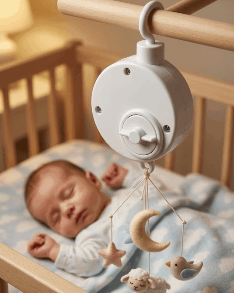 Pratik Bebek Uyutucu Müzikli Mekanik Müzik Kutusu Asılabilir Bebek Aksesuarı