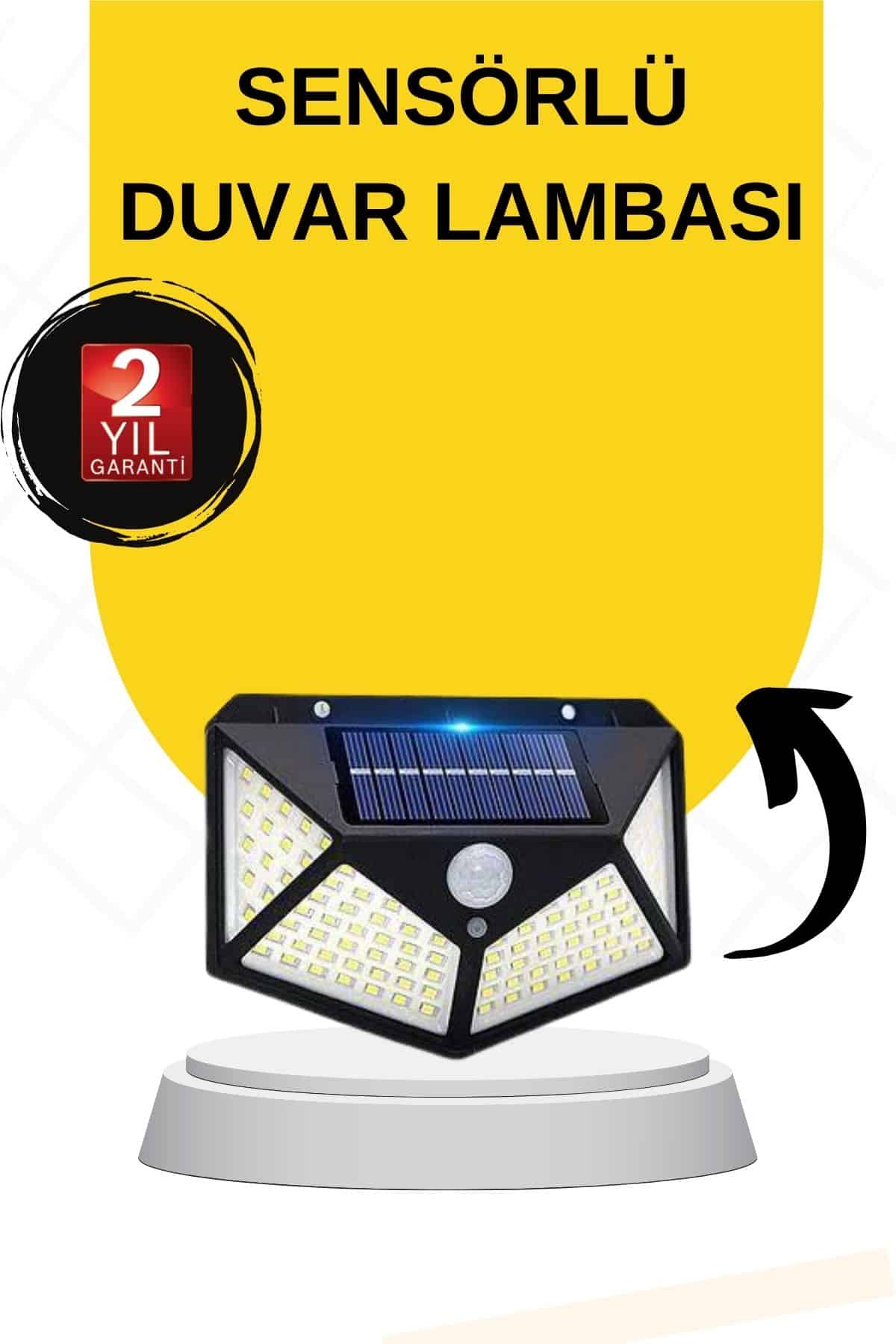 Güneş Enerjili Bahçe Lambası 100 Led Bahçe Lambası Bahçe Aydınlatma