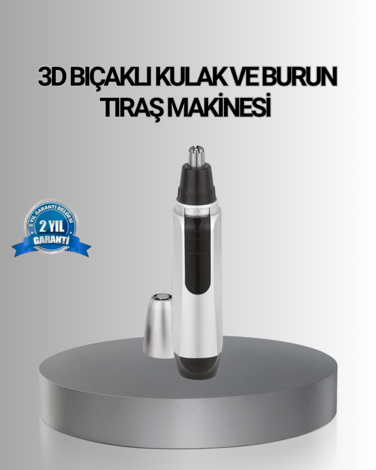 Kişisel Burun ve Kulak Tıraş Makinesi 3D Kavisli Bıçak ve Kompakt Tasarım