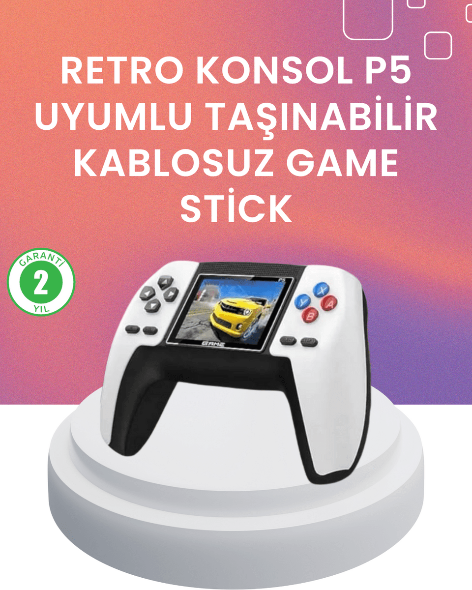 Kompakt Retro Oyun Konsolu | P5 GamePad ile Eski Günlere Dönün