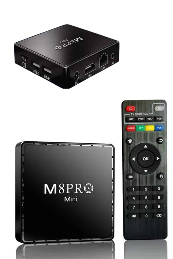 M8 PRO Mini 2.4G 10K ultra HD 64 GB TV BOX Android TV GAME BOX 2 Adet Oyun Konsolu