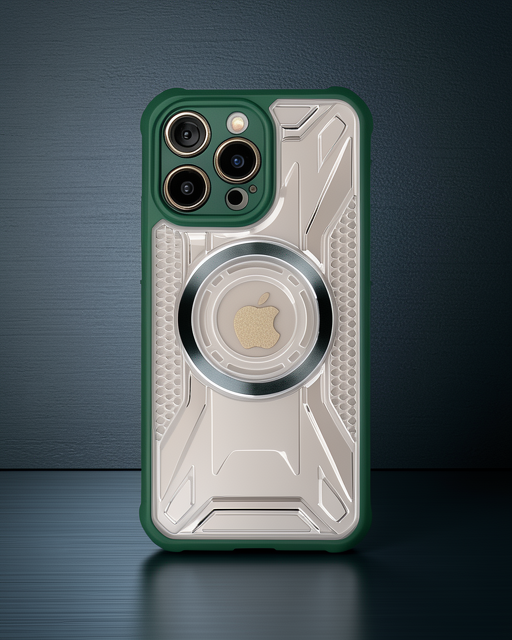 Apple İphone 13 Pro Kılıf Prag Magneticsafe Kapak - Koyu Yeşil