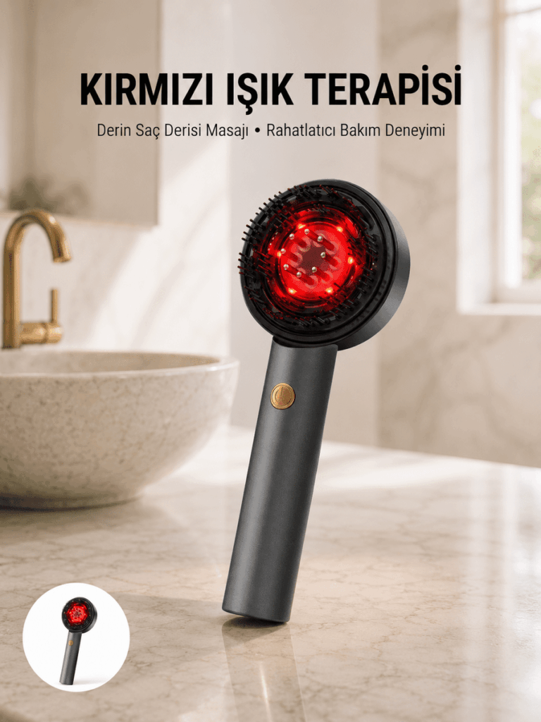 Saç Büyüme Destekleyici Elektrikli Masaj Tarak Yağ Aplikatörlü Yeni Nesil