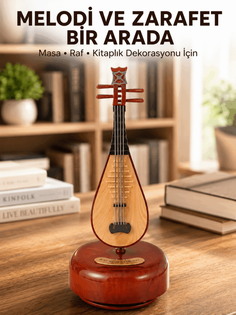 Ud Sembolü Müzik Kutusu Estetik Tasarım Melodi Destekli