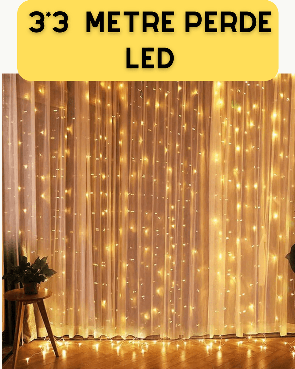 Şelale Tasarımlı Perde LED – Düğün ve Özel Gün Işıkları