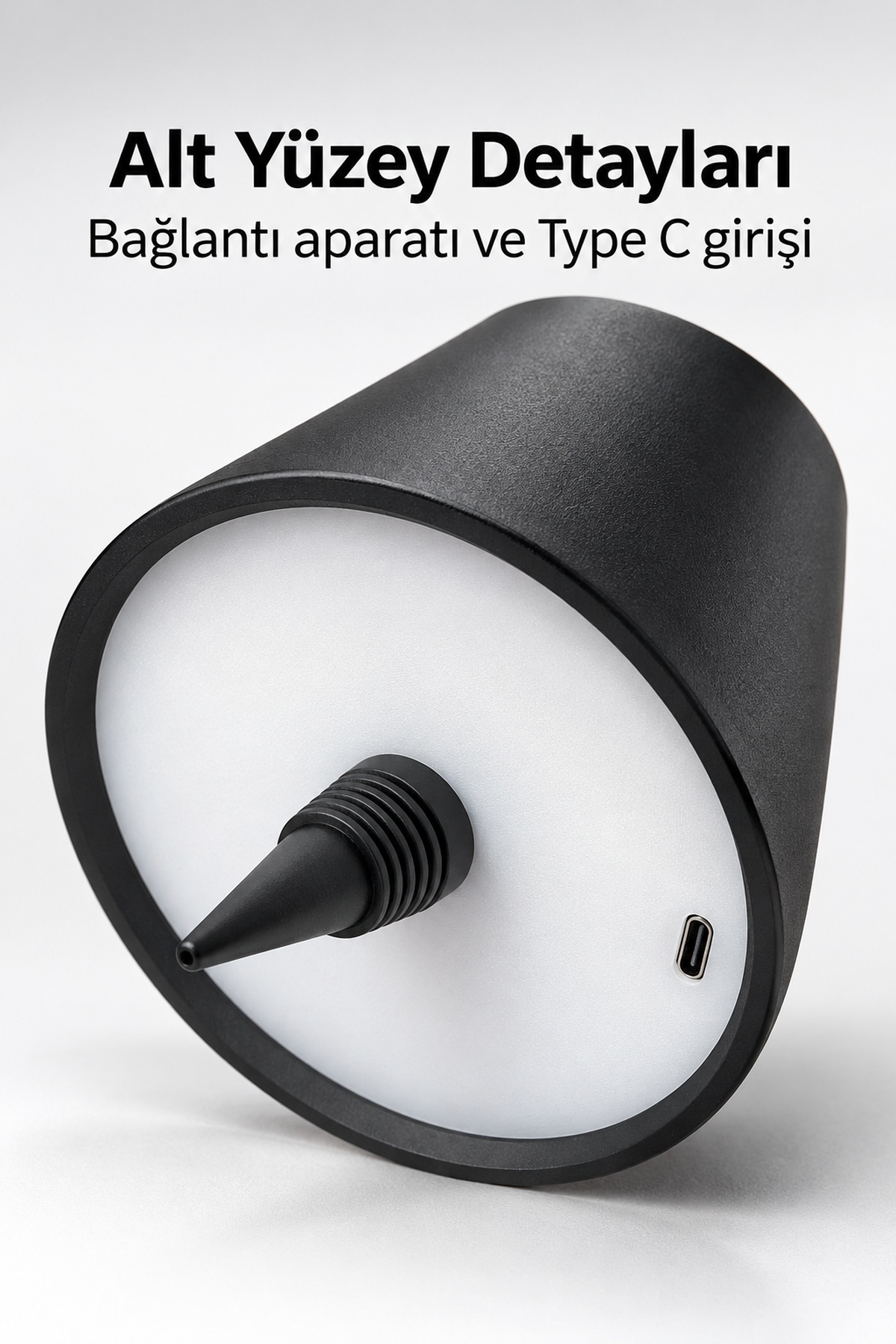 Şişe Üstü Abajur Type C Girişli Dekoratif Masa Lambası
