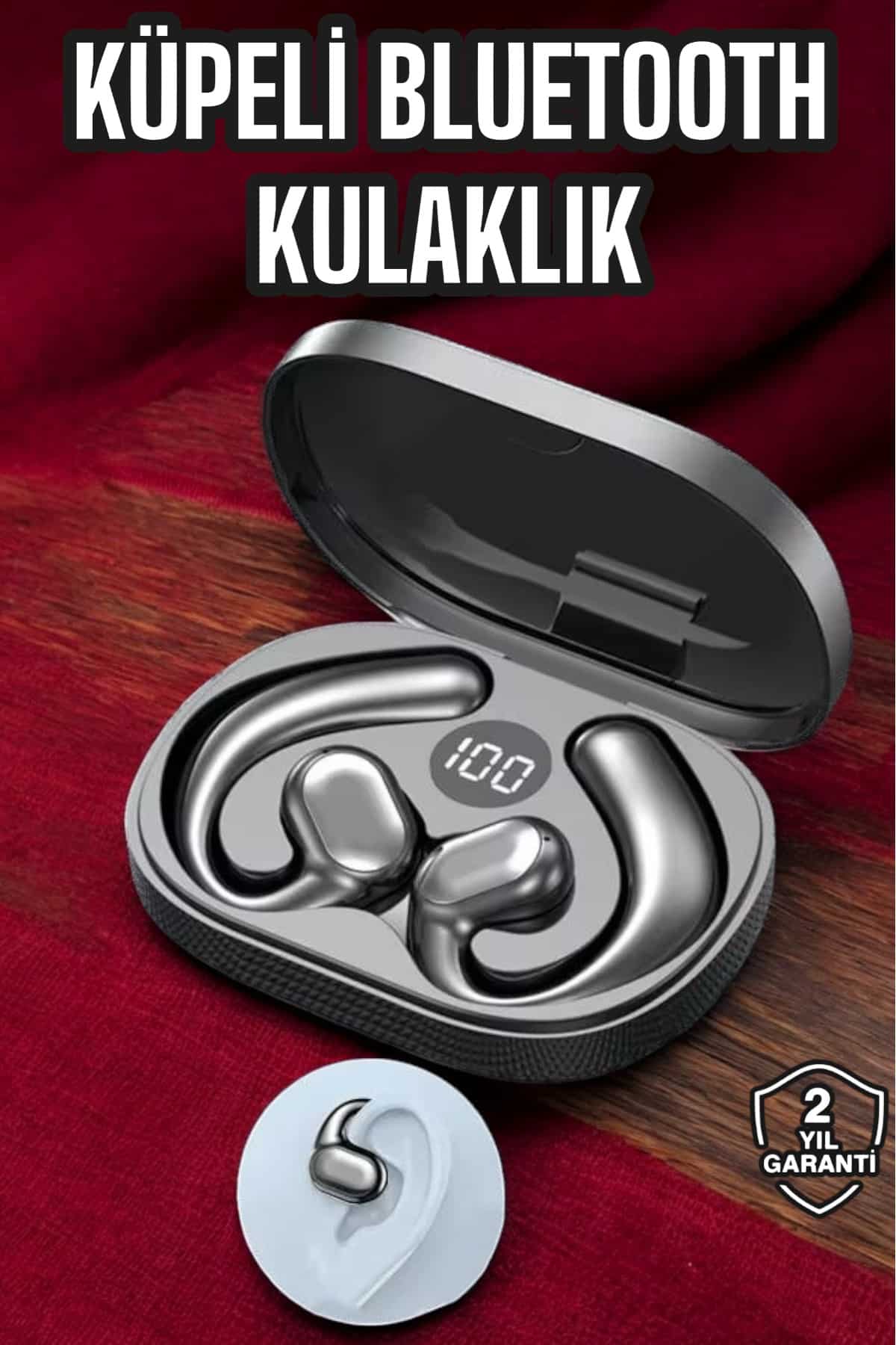 Bluetooth Kulaklık Dijital Göstergeli Uzun Pil Gürültü Önleyici Oyuncu Kulaklığı