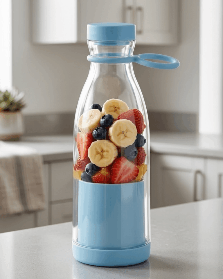 Şarjlı Taşınabilir Blender 380 ml USB Kablosuz Smoothie ve Meyve Karıştırıcı