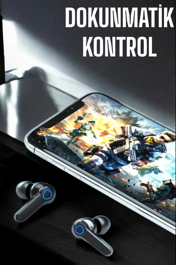 Kablosuz Bluetooth Kulaklık Dokunmatik Kontrol Uzun Pil Ömrü