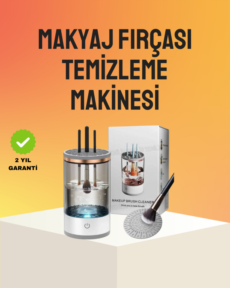 Hijyenik ve Hızlı Makyaj Fırçası Yıkama ve Kurutma Cihazı