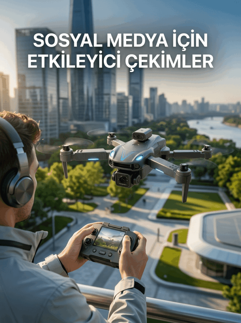 Katlanabilir Profesyonel Görünümlü Kamera Drone