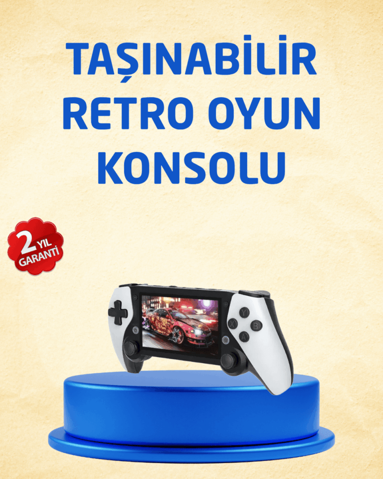 3D Ekranlı Mini Oyun Konsolu + Multimedya