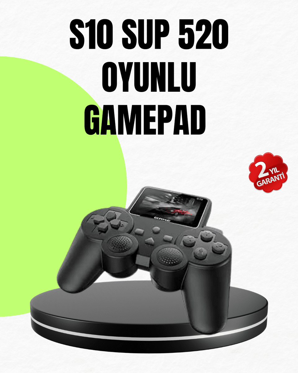 Orijinal 2025 S10 Gamepad 520 Oyunlu HDMI TV Bağlantılı A Kalite Atari
