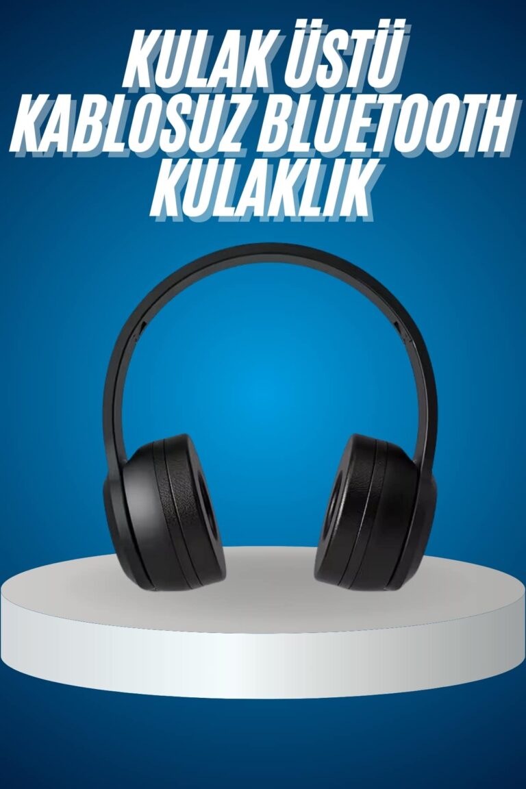 Wireless 5.0 Bluetooth Kablosuz Kulaklık ANC Özellikli Kulak Üstü Ayarlanabilir