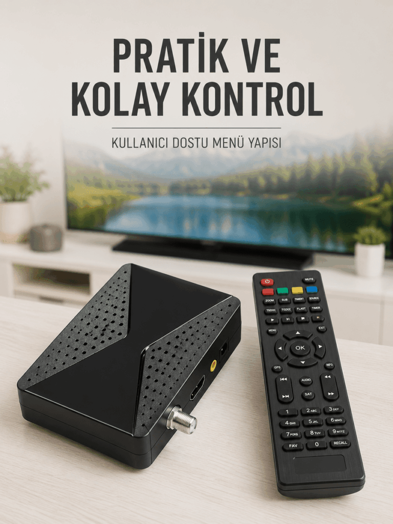 Full HD Uydu Alıcı Cihazı USB WiFi Biss EPG Destekli