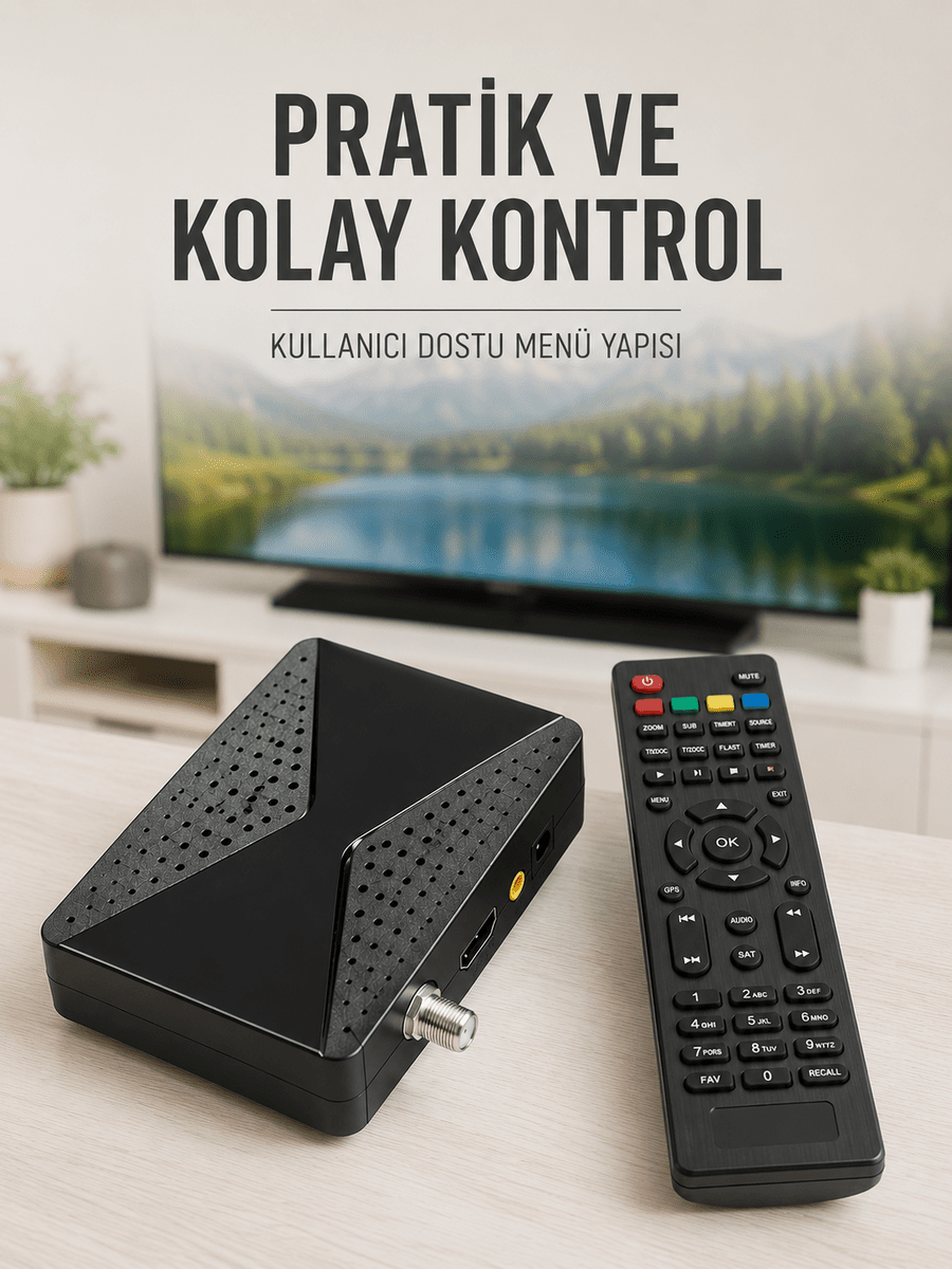 Full HD Uydu Alıcı Cihazı USB WiFi Biss EPG Destekli
