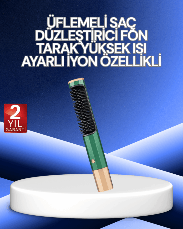 3’ü 1 Arada Saç Şekillendirme Seti – Kurutma, Düzleştirme, Tarama