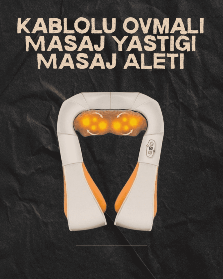 Ovmalı Isıtmalı Elektrikli Masaj Aleti – Boyun, Sırt, Bel, Omuz ve Bacak İçin Profesyonel Masaj Aleti