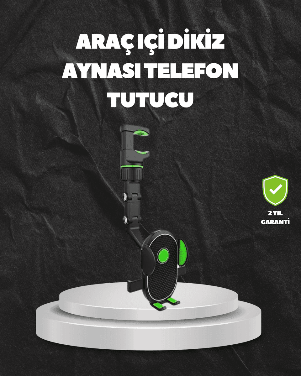 Ayarlanabilir Dikiz Aynası Telefon Tutucu Sağlam ve Şık Tasarım