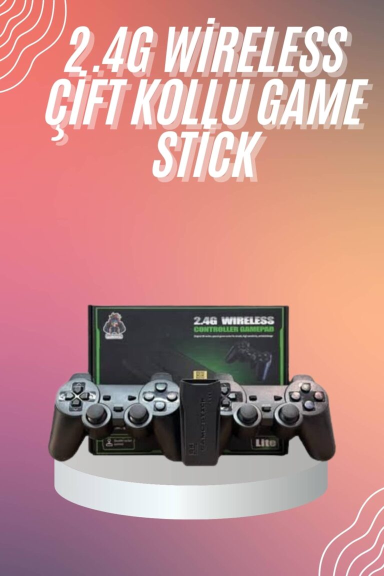4k Game Stick Oyun Konsolu 2.4g Kablosuz Çift Kol Nostaljik Oyunlar