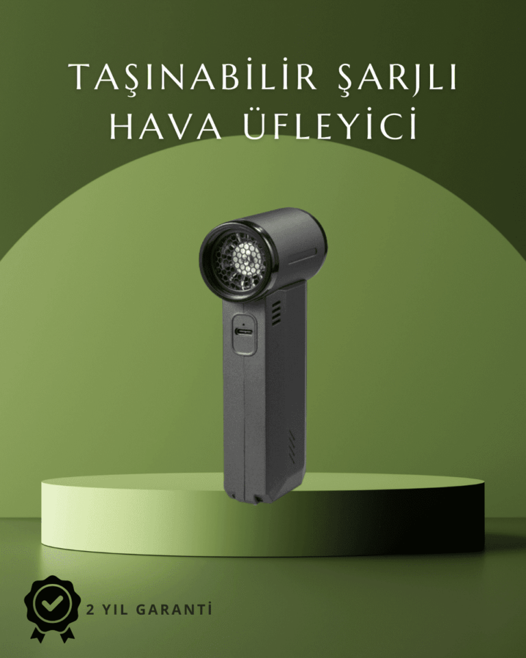 Araç İçi ve Ev İçin Güçlü Hava Üfleyici Toz Temizleme Makinesi