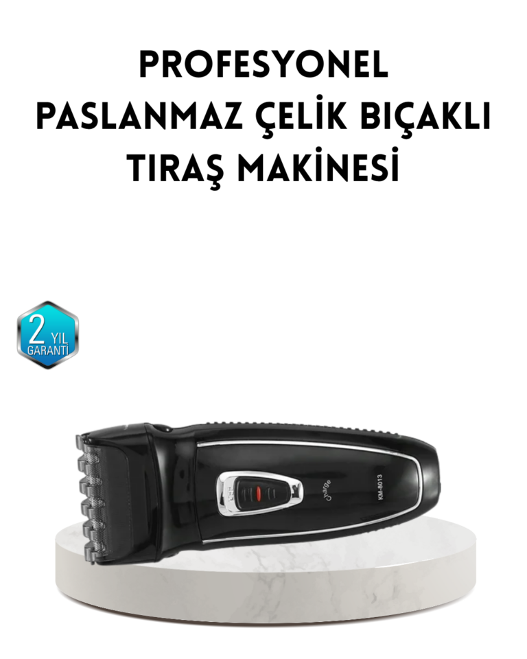 Unisex Şarjlı Saç ve Sakal Kesme Makinesi – Sessiz Motor, 1–12 mm Ayarlanabilir Başlık