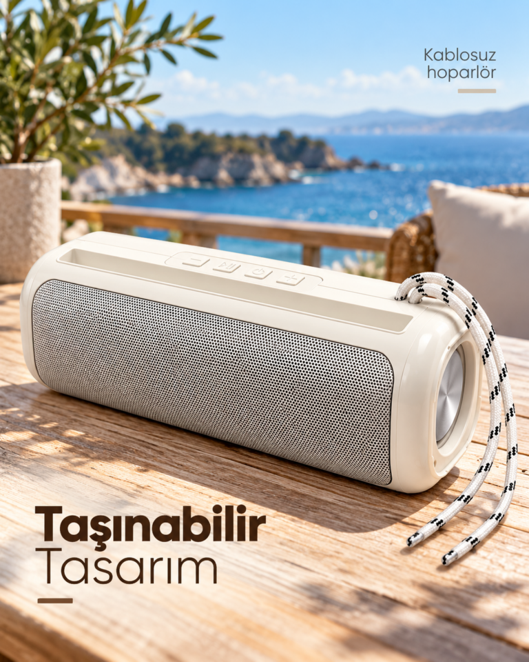 TWS Stereo Bağlantılı Bluetooth Hoparlör RGB Işık Efektli USB ve Hafıza Kartı Destekli
