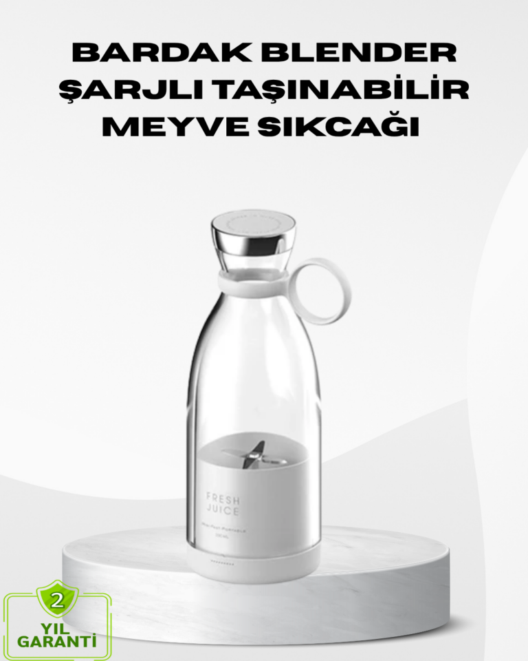 USB Şarjlı Kablosuz Blender – Taşınabilir, Kompakt ve Çevre Dostu Meyve Sıkıcı