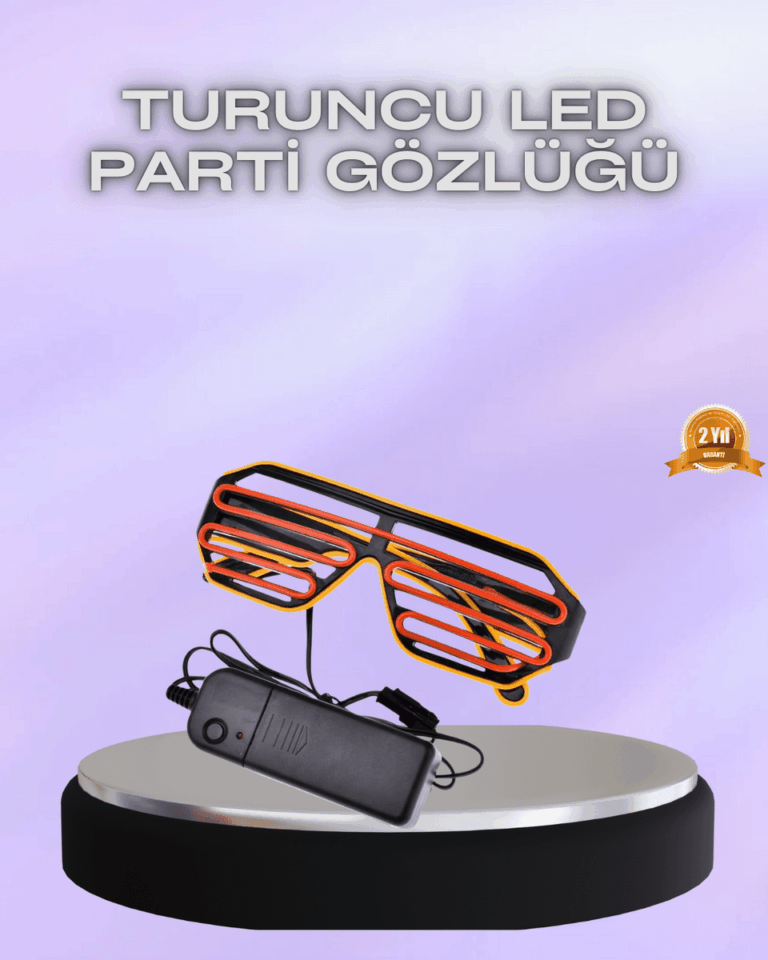 Parti ve Festival İçin LED Işıklı Eğlence Gözlüğü