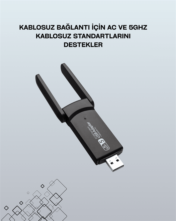 AC1200 USB WiFi Adaptör