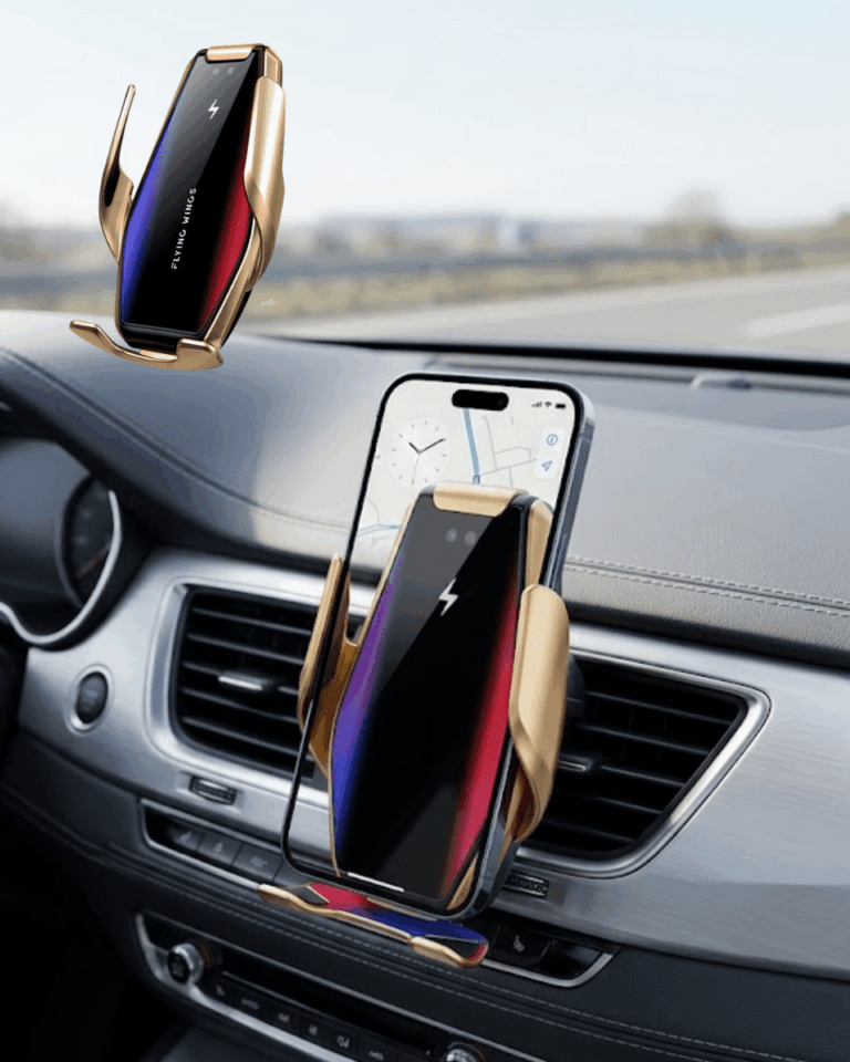 Akıllı Araç İçi Telefon Tutucu Kablosuz Şarj ve Otomatik Açılır Kapanır Sistem