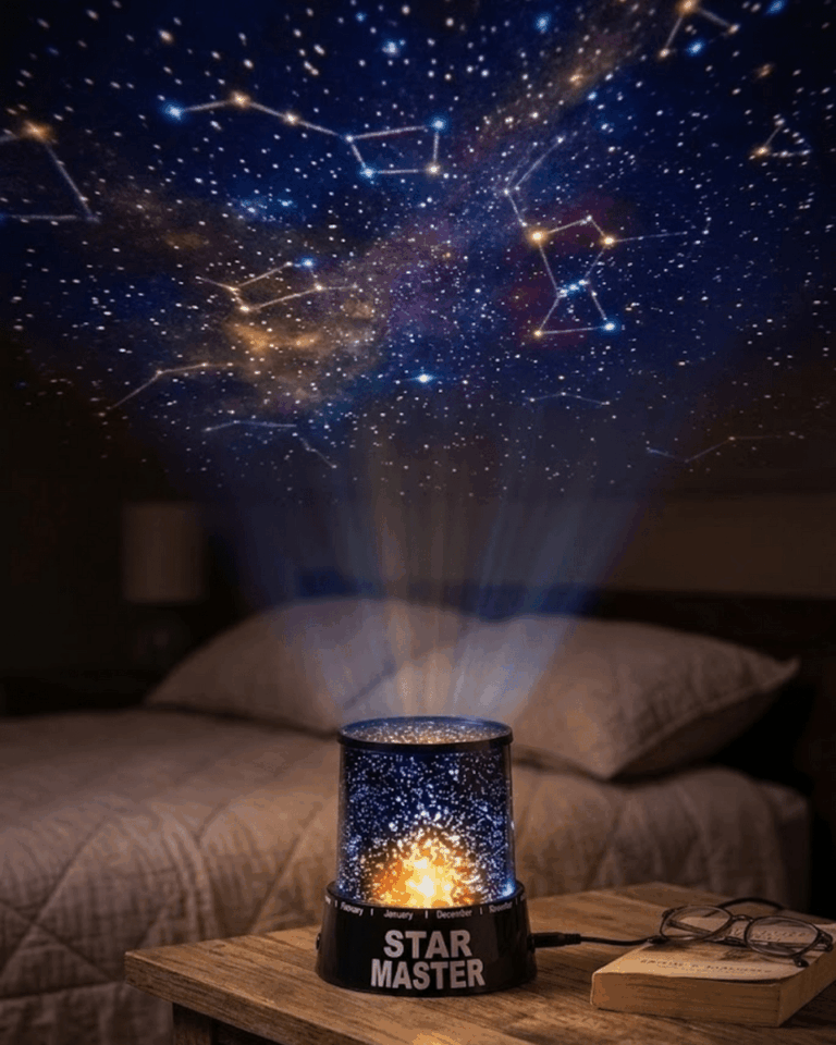 Star Projektör Gece Lambası Tavana Yıldız Yansıtan LED Işık