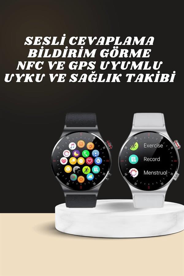 Akıllı Saat Çoklu Kordon Seçeneği Amoled Ekran Çok Fonksiyonlu Bluetooth Bağlantılı
