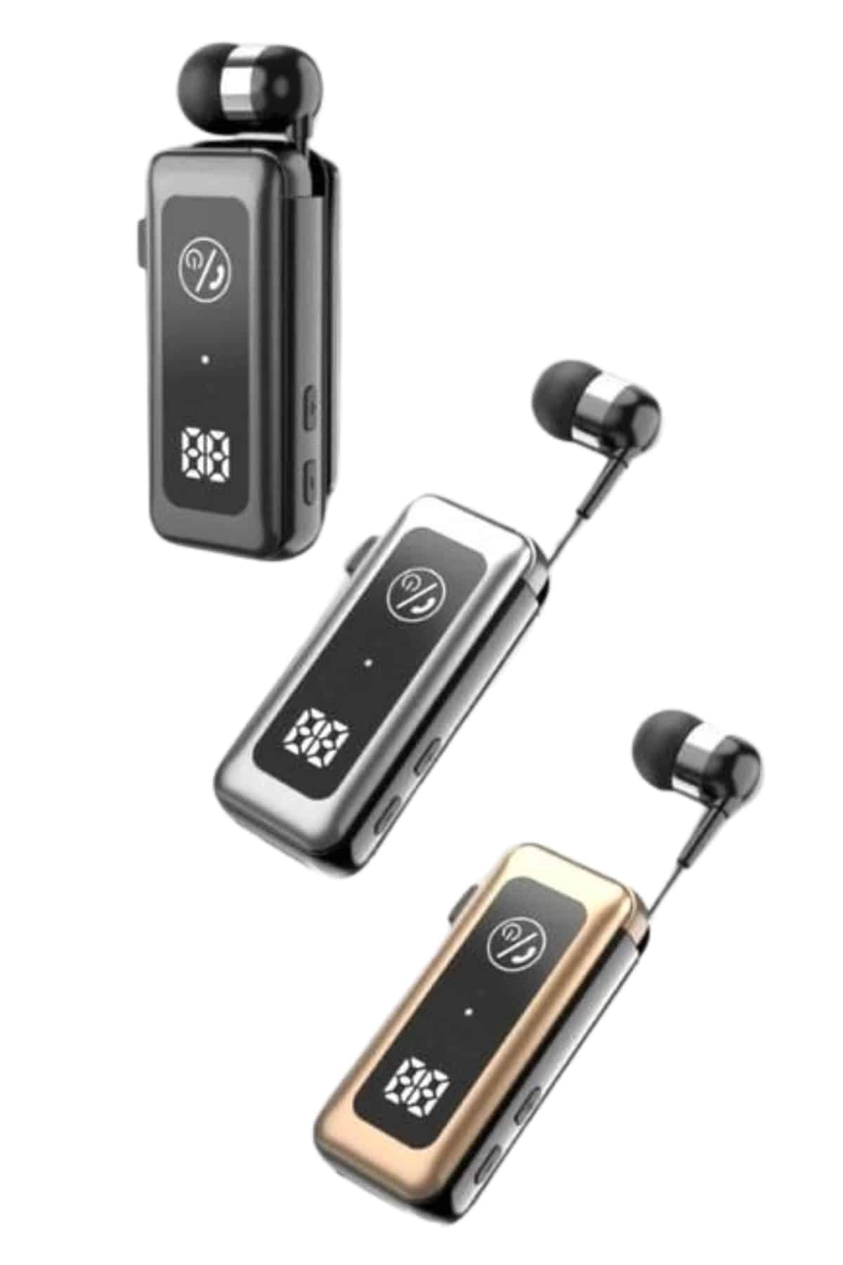 Makaralı Bluetooth Kulaklık Telefon Uyumlu Makaralı TF Kart Girişli Güç Göstergeli