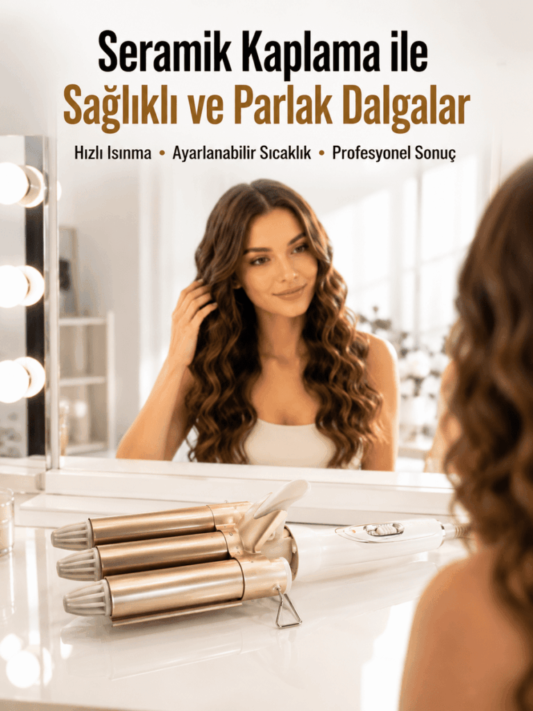 Bukle Saç Maşası – Kolay Kullanım, Sağlıklı Bukleler yüksek ısılı