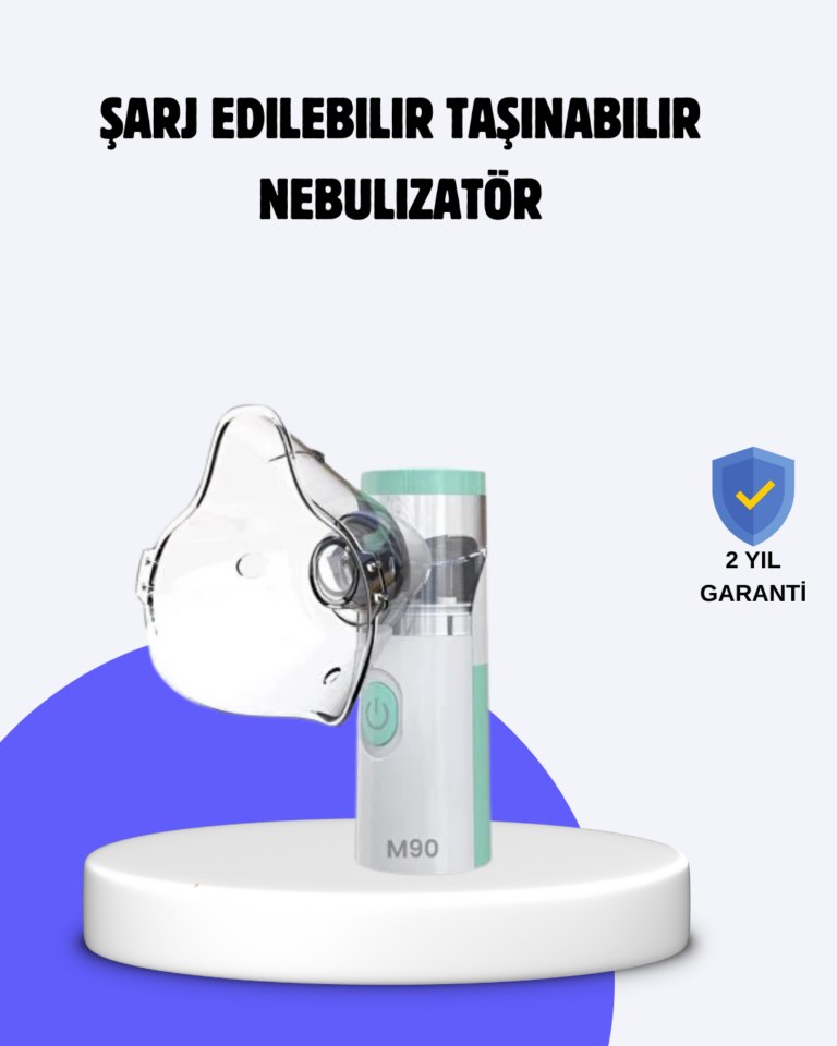 Cep Tipi Şarjlı Nebulizatör Ultrasonik Buhar Makinesi