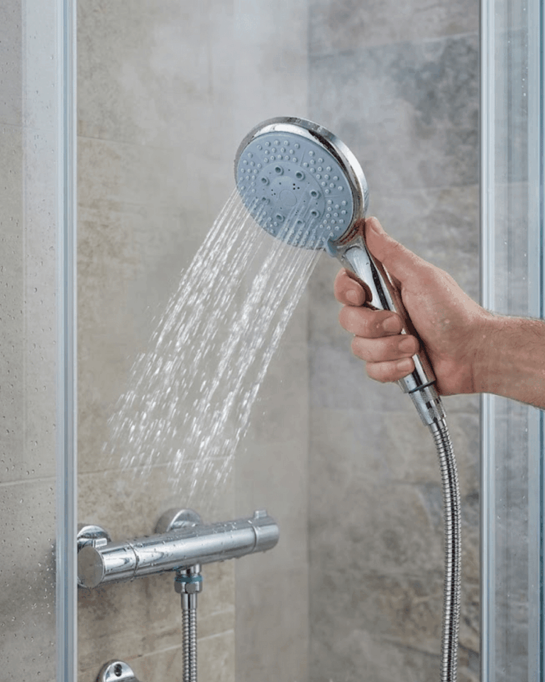 Spiral Hortumlu 4 Kademeli El Duşu Seti Duvar Askılı Banyo Duş Başlığı