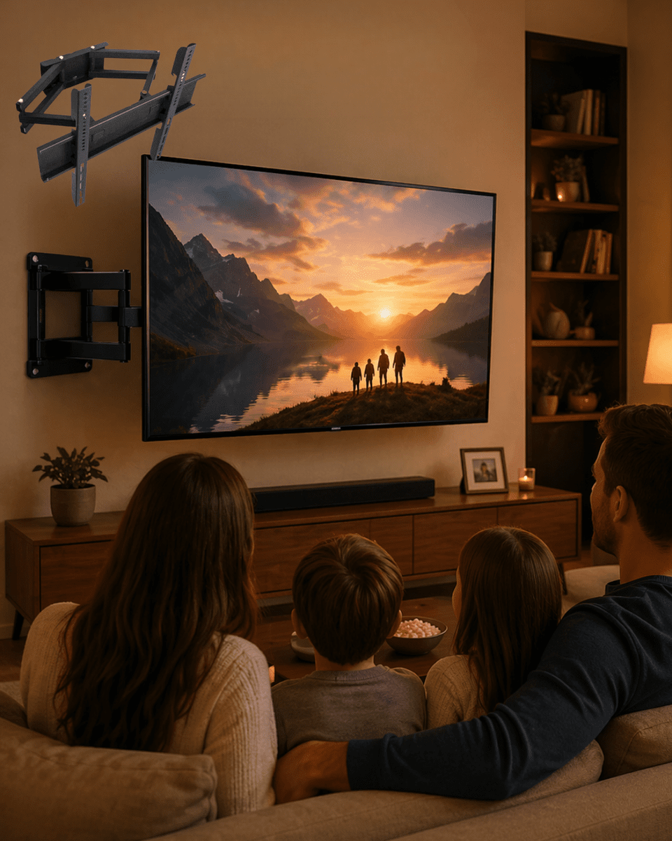 32 55 İnç Ayarlanabilir TV Askı Aparatı Güçlü  Duvar Tipi Askı