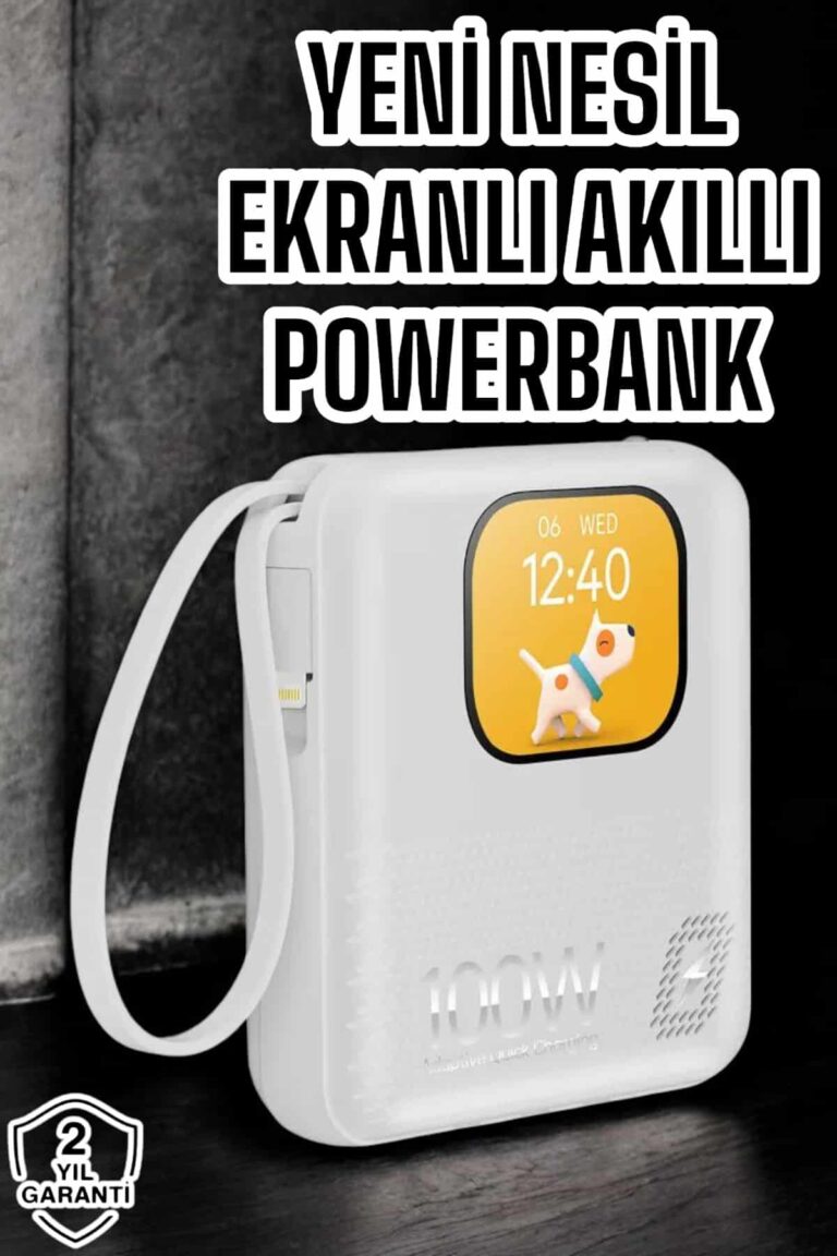 Yeni Nesil Akıllı Powerbank 10.000 MAH Çok Fonksiyonlu Müzik Dinleme