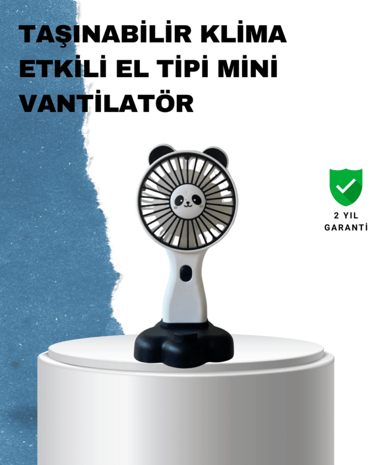 Şarj Edilebilir Taşınabilir Mini Vantilatör – USB Uyumlu