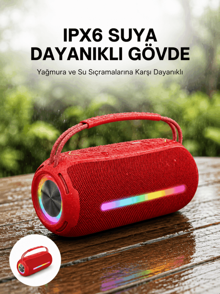 IPX6 Suya Dayanıklı Açık Hava Hoparlörü