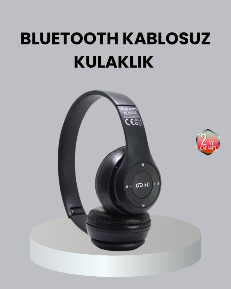 Suya ve Tere Dayanıklı Bluetooth Kulaklık – Şık, Ergonomik ve Dayanıklı