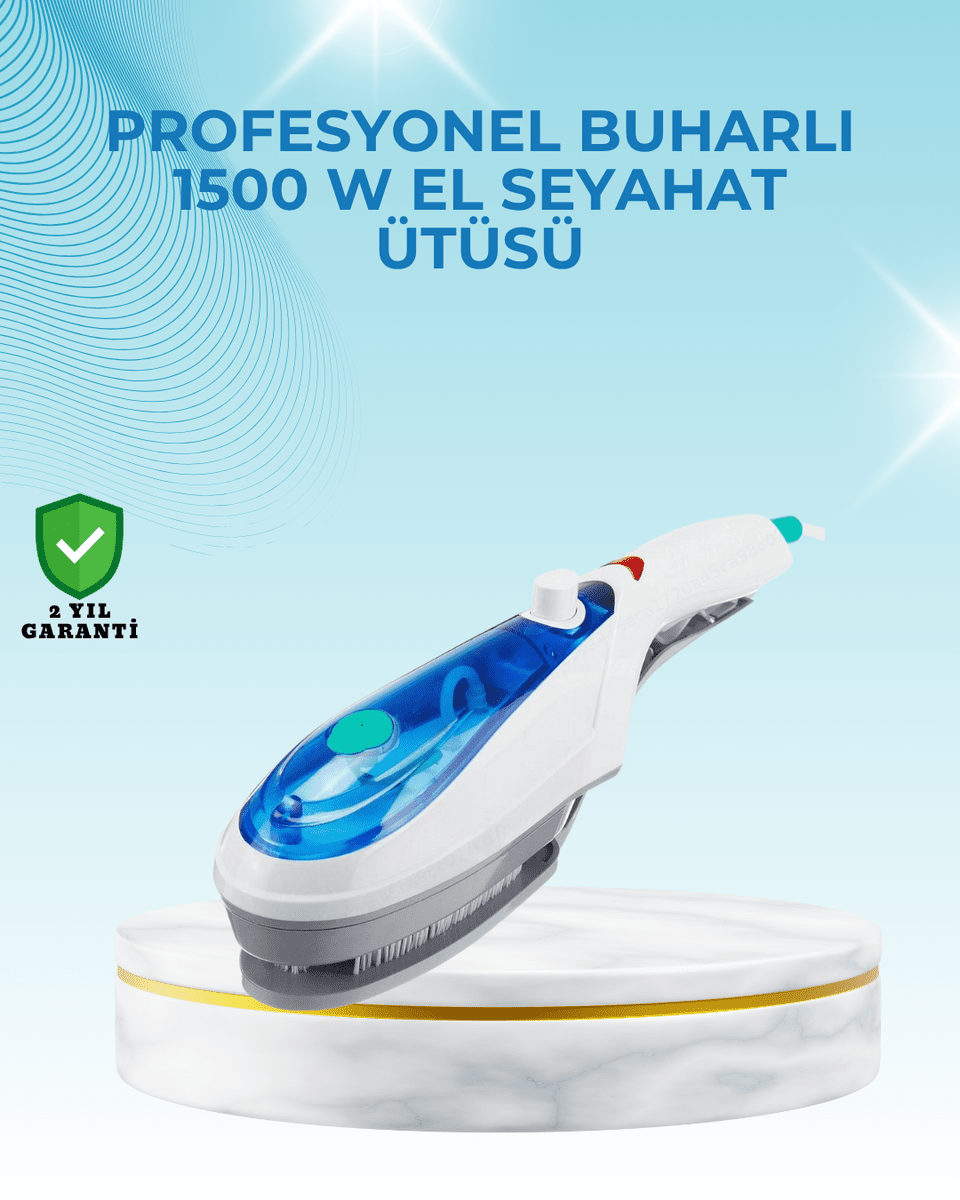 1500W Güçlü Buharlı Ütü | Yanık Riski Olmadan Hızlı Ütüleme