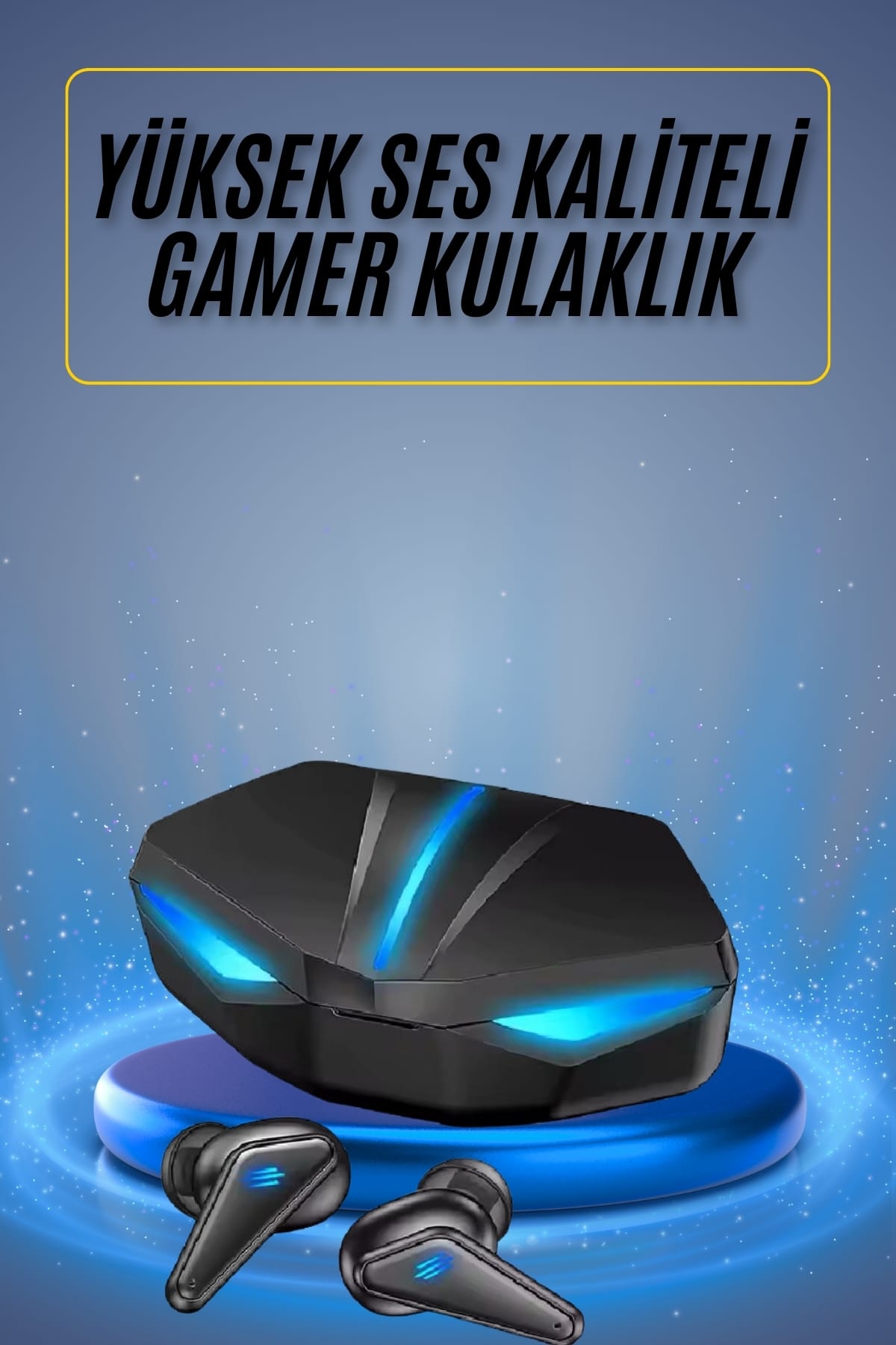 Oyuncu Kulaklığı Mikrofonlu Kablosuz Gaming Kulaklık Powerban Yüksek Ses Kaliteli