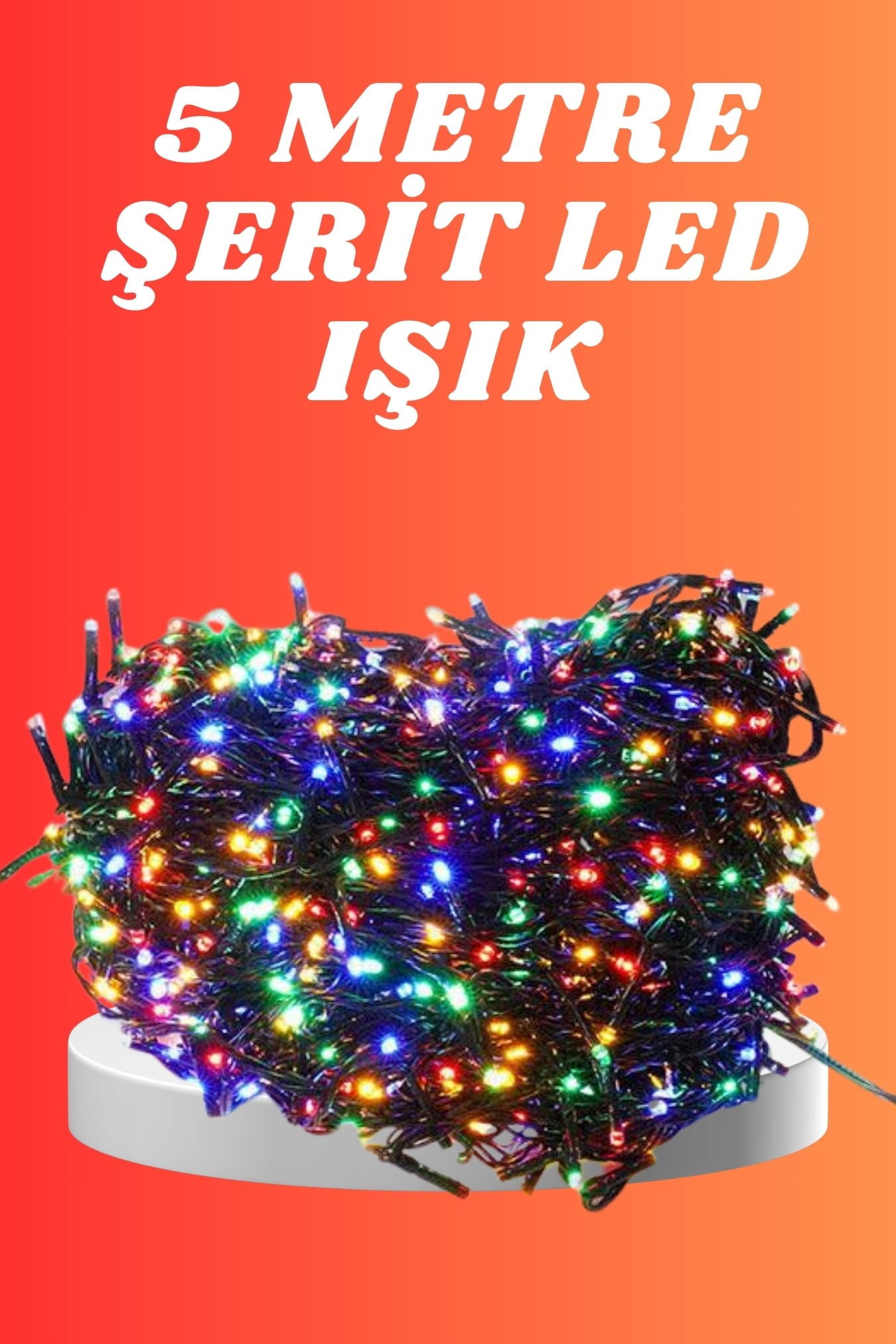 Renkli Her Ortama Uygun 5 Metre Led Işık Renkli Aydınlatma