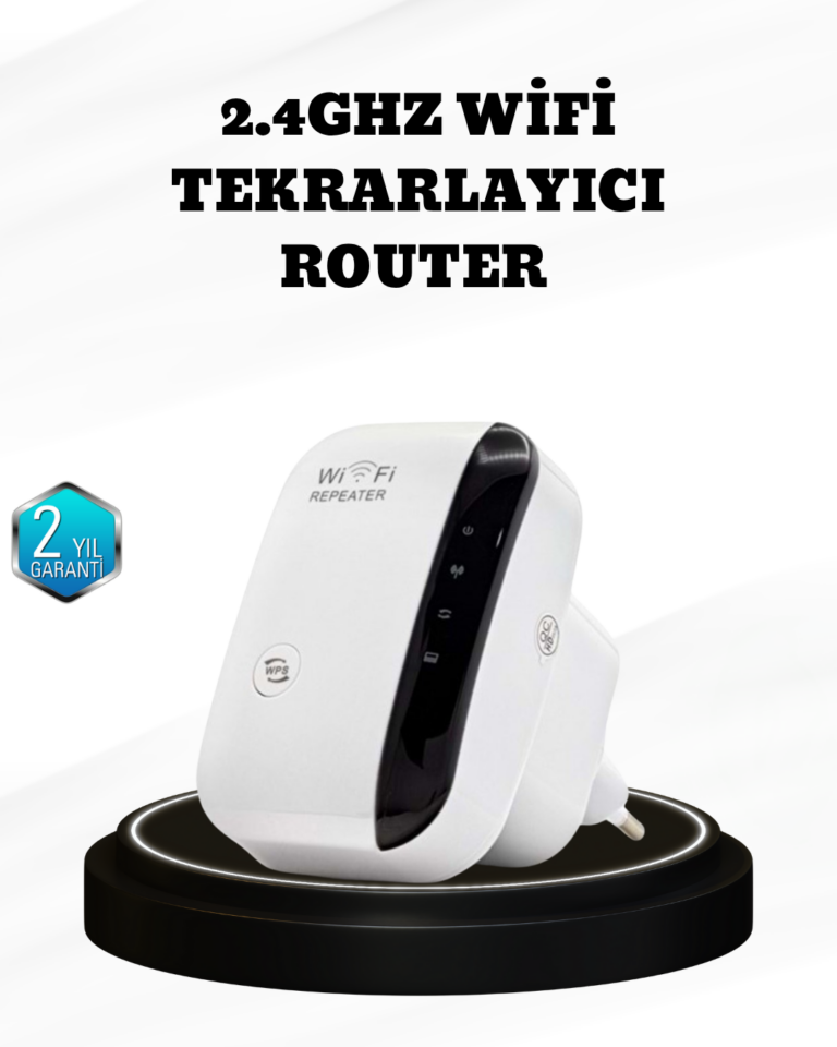 Kablosuz İnternet Genişletici 2.4GHz WiFi Repeater Kolay Kurulumlu