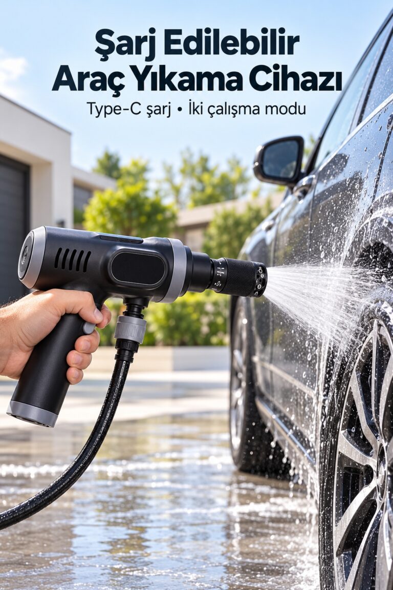 Çift Çalışma Modlu Araç Yıkama Makinesi Şarj Edilebilir
