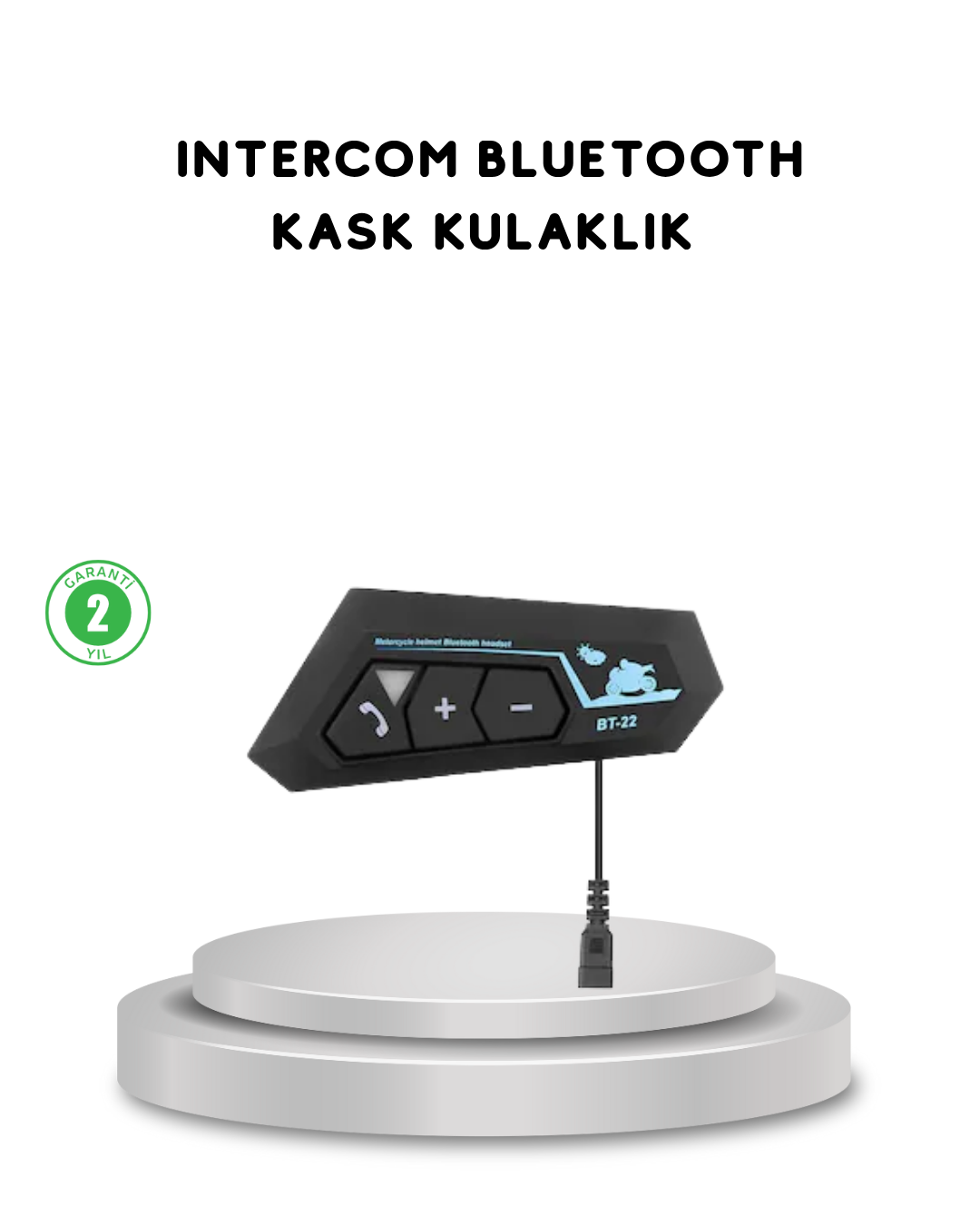 BT22 Kask Bluetooth Kulaklık 5.0 Gürültü Engelleyici ve Eller Serbest Kullanım