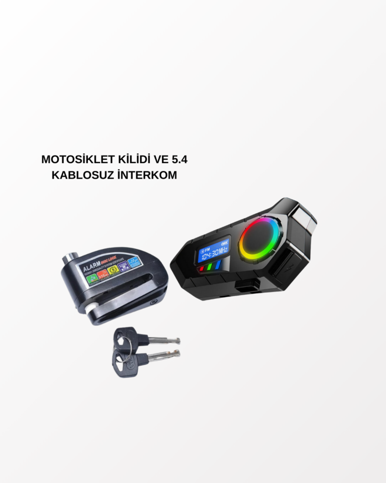 BLUETOOTH 5.4 KABLOSUZ İNTERKOM+ MOTOR DİSK KİLİDİ