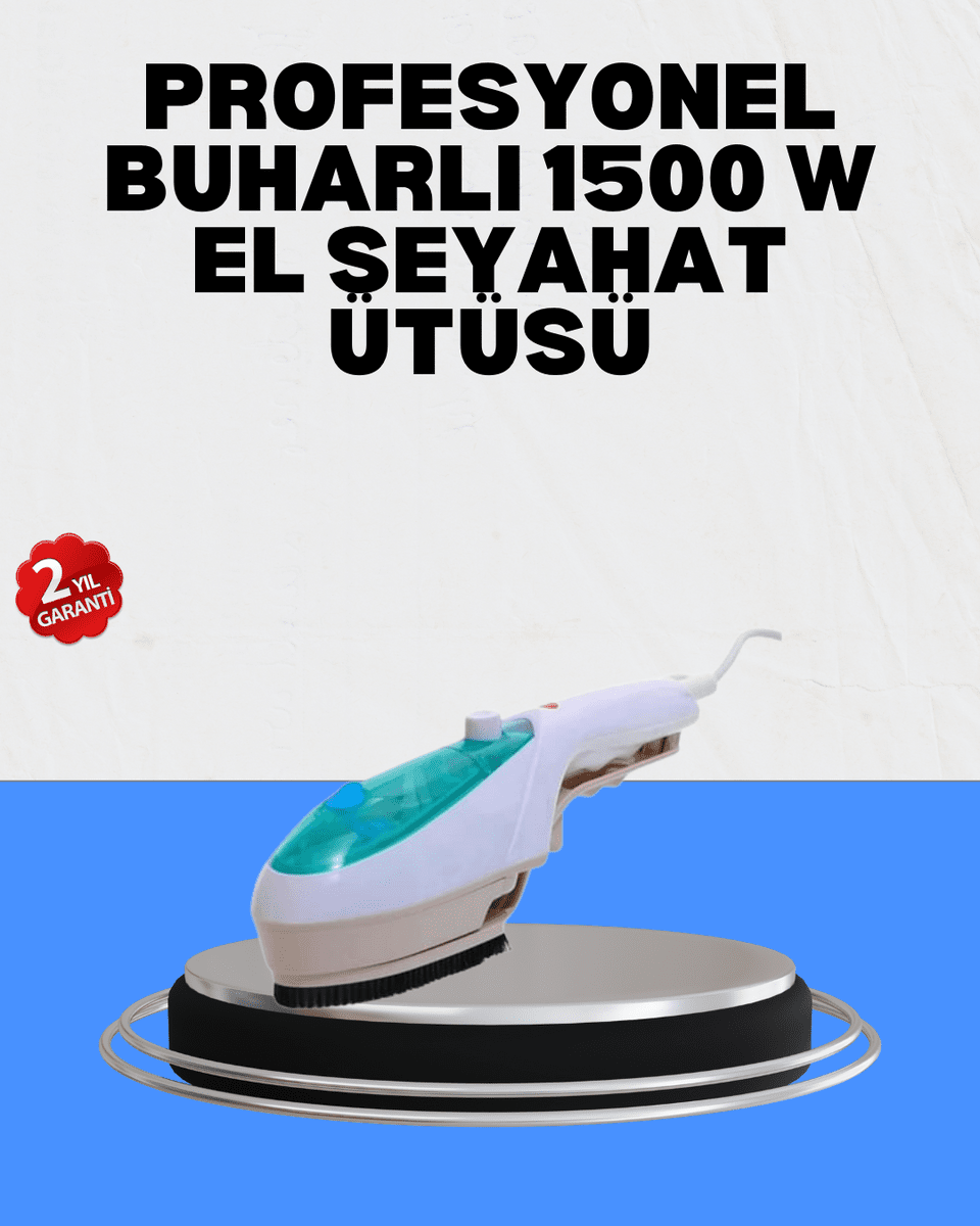 Pratik Buharlı Seyahat Ütüsü Kırışıklık Açıcı